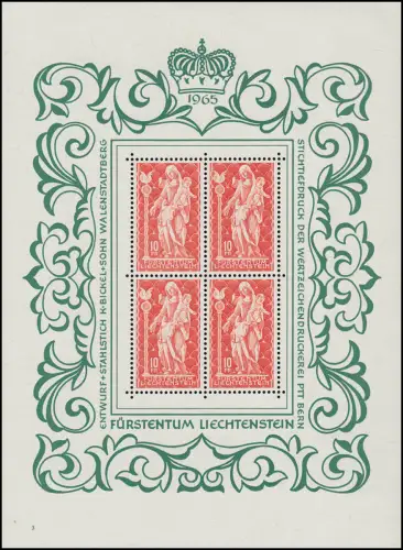 449 Madonna von Schellenberg, Kleinbogen postfrisch **