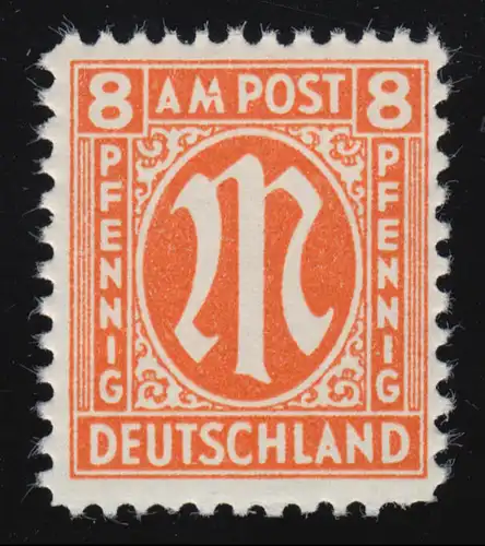 21Cz AM-Post 8 Pf Variante rare de décantation, case 44, ** Détection de l'agent BPP