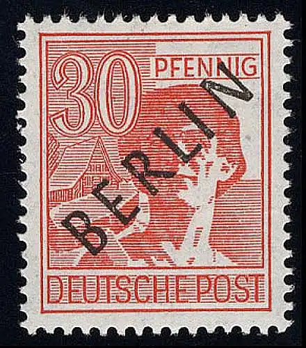 11 Schwarzaufdruck 30 Pf ** postfrisch