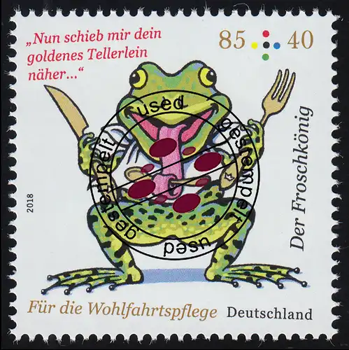 3358 Wofa Grimms Märchen - Der Froschkönig 85 Cent, O