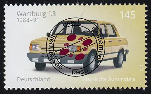 3368 Automobile - Wartburg 1.3., nassklebend, O