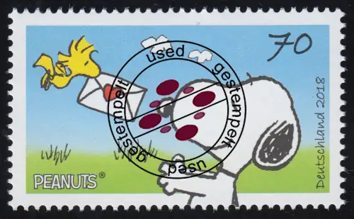 3369 Comics 70 Cent Post für Snoopy gestempelt, O