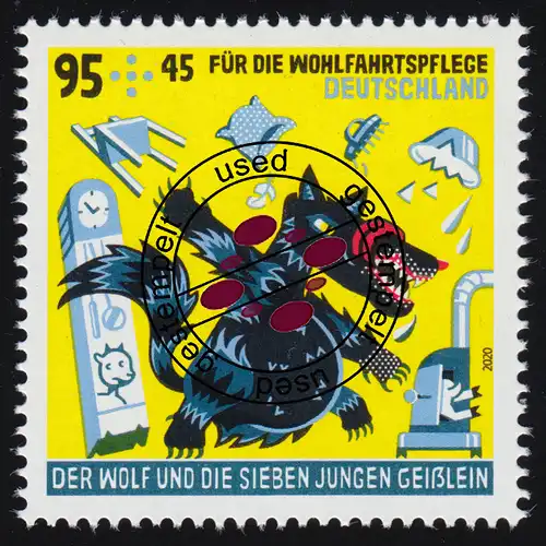 3523 Wofa Märchen Der Wolf und die sieben Geißlein 95 Cent, O