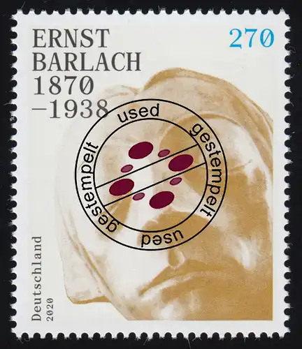 3514 Ernst Barlach, nassklebend, O