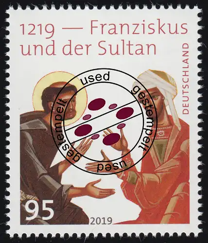 3498 Thema 1219 - Franziskus und der Sultan, O