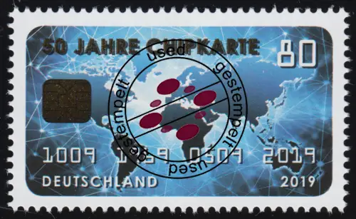 3494 Jubiläum 50 Jahre Chipkarte, O