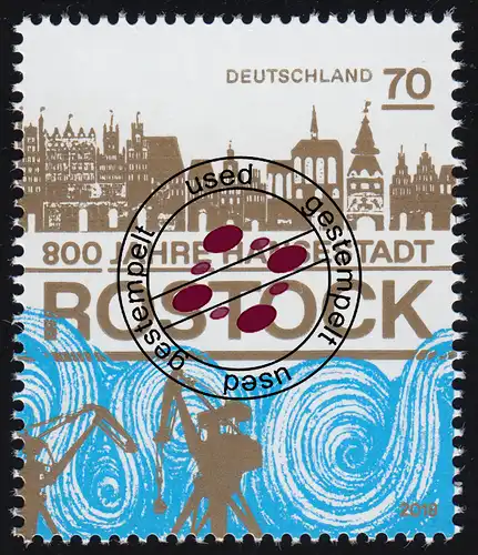 3395 Jubiläum 800 Jahre Hansestadt Rostock, O