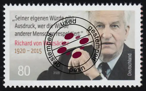 3539 Richard von Weizsäcker, gestempelt O