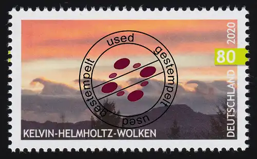 3527 Himmelsereignisse: Kelvin-Helmholtz-Wolken, nassklebend, O