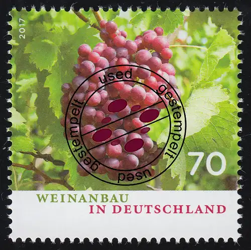 3334 Weinanbau in Deutschland, gestempelt O