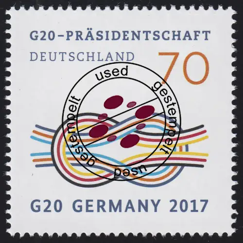 3291 G20-Präsidentschaft GERMANY 2017, gestempelt O