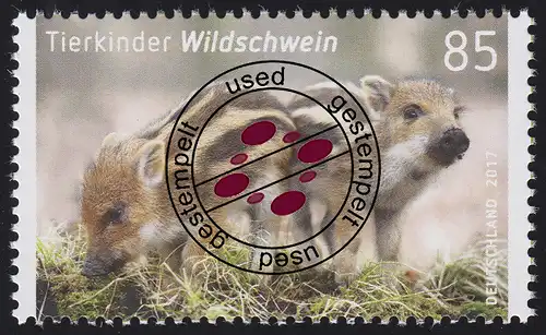 3289 Tierkinder - Wildschwein, nassklebend, O