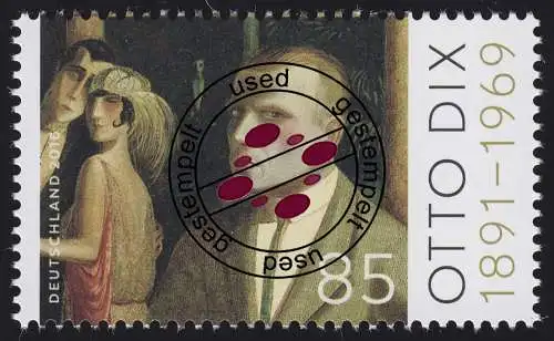 3267 Otto Dix - O gestempelt