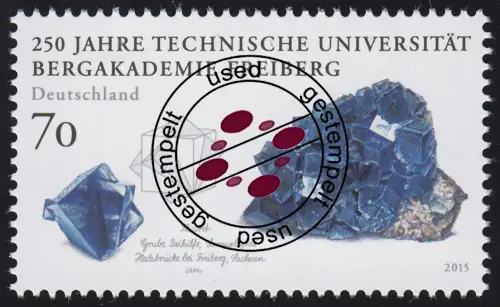 3194 Universität Bergakademie Freiberg 70 Cent, nassklebend, gestempelt O