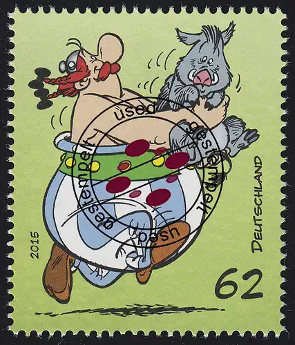 3177 Obelix 62 Cent aus Block 80 Asterix - Dorfalltag O