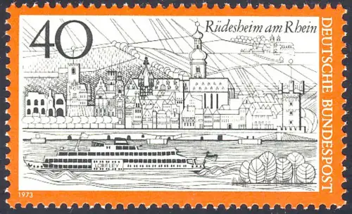 762 Tourisme Rüdesheim 40 Pf