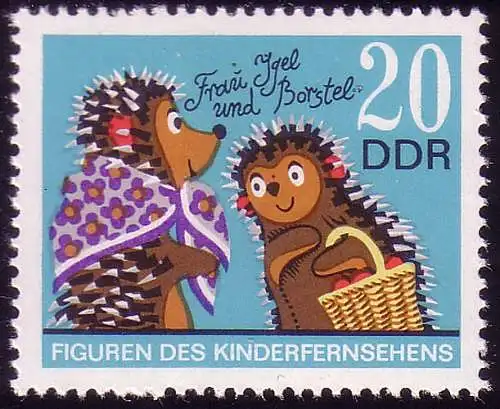 1810 Kinderfiguren Frau Igel und Borstel 20 Pf **