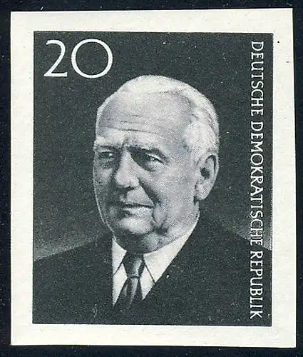 784B Mort de Wilhelm Pieck UNGESTEINT