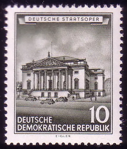 492 Bâtiments historiques 10 Pf Deutsche Staatsoper ** post-fraîchissement