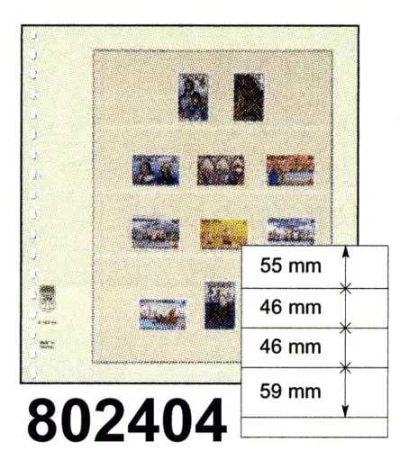 Feuille en LINDNER-T-Blanco 802 404 - boîte de 10