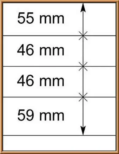 LINDNER-T-Blanko-Blätter Nr. 802 404 - 10er-Packung