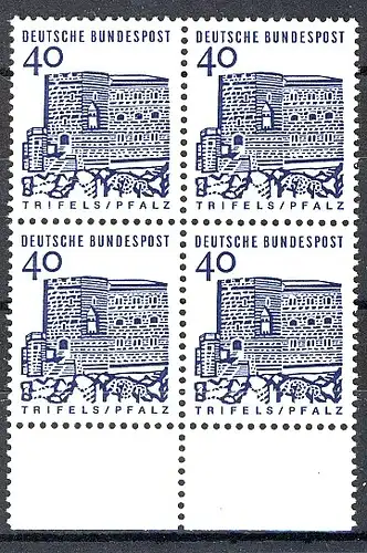 457 bâtiments de petite taille 40 pf UR-Quaterbl. ** post-fraîchissement