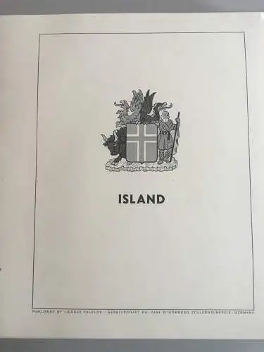 Island 1958-1990 ** postfrisch im Lindner-T-Ringbinder, ca. 40 Blätter