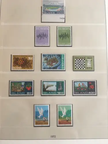 Islande 1958-1990 ** frais de port dans le liner Lindner-T-Ringer, environ 40 feuilles