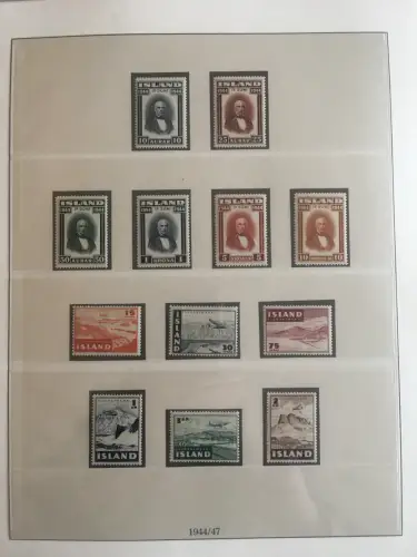 Islande 1958-1990 ** frais de port dans le liner Lindner-T-Ringer, environ 40 feuilles