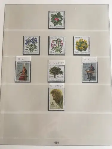 Islande 1958-1990 ** frais de port dans le liner Lindner-T-Ringer, environ 40 feuilles