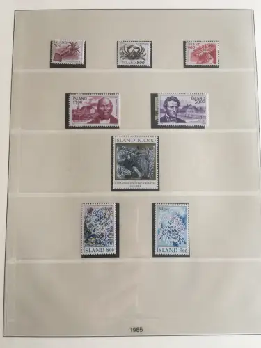 Islande 1958-1990 ** frais de port dans le liner Lindner-T-Ringer, environ 40 feuilles