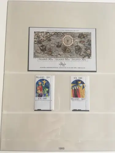 Islande 1958-1990 ** frais de port dans le liner Lindner-T-Ringer, environ 40 feuilles