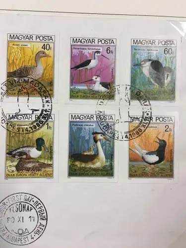 Europäisches Naturschutzjahr 1980 - in zwei Vordruckalben, ** / FDC