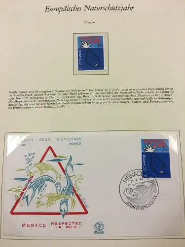Europäisches Naturschutzjahr 1980 - in zwei Vordruckalben, ** / FDC