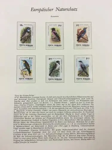 Europäisches Naturschutzjahr 1980 - in zwei Vordruckalben, ** / FDC