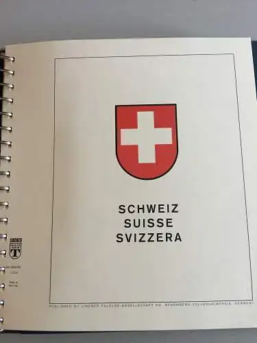 Schweiz 1970-1984 ** postfrisch in zwei Lindner-T-Ringbindern mit Schubern