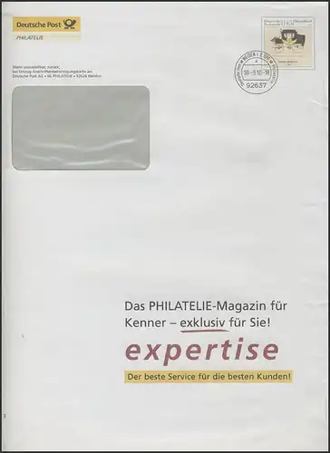 Plusbrief F503 Postkutsche: Philatelie-Magazin expertise, 30.9.10