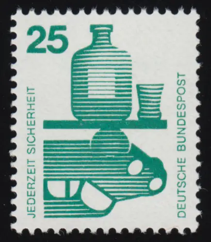 697a Unfall 25 Pf 300er-Rolle, Rollenanfang 1 **