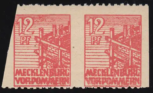 36ye Us Abschiedsserie 12 Pf senkrecht UNGEZÄHNT, postfrisch **, gepr. Kramp BPP