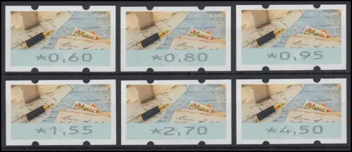 8 schreiben - 6 ATM 60-450 Cent 2019, Tastensatz TS 2, postfrisch **