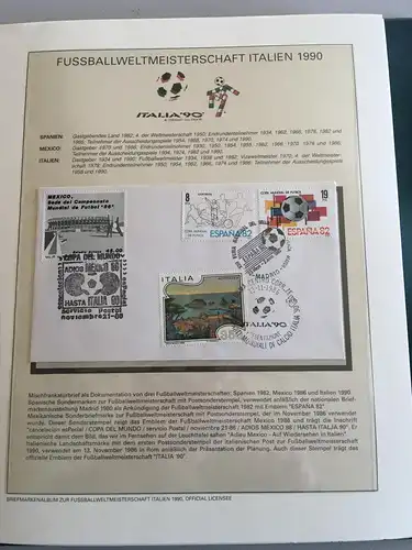 Fußball-WM 1990 Italien, offizielle Sammlung im Lindner-Ringbinder