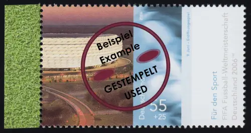 2518 Sporthilfe 55+25 C Fußball-WM Allianz-Arena Spielszene aus Block 67, O