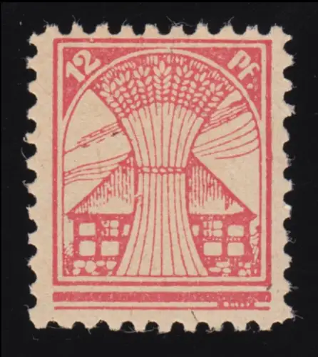 SBZ 18IIc Freimarke 12 Pf rosarot auf weißem Papier,  **  