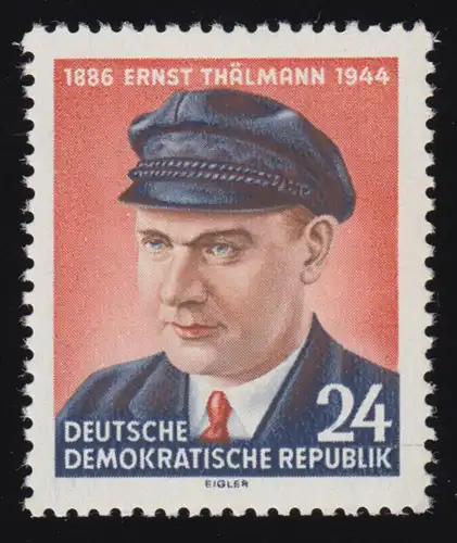 432II Ernst Thälmann, 2. Auflage (hellere Farben), ** postfrisch