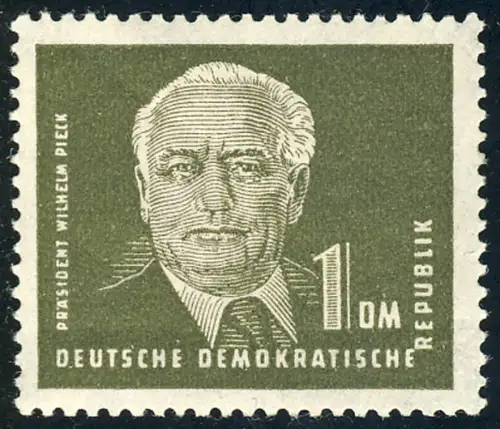 253 Wilhelm Pieck 1 DM, postfrisch **