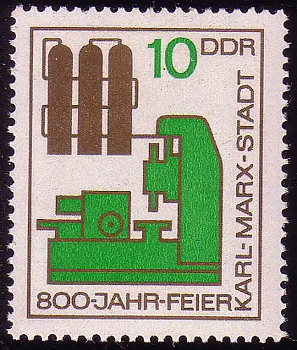 1117 800 Jahre Chemnitz Werkzeugmaschine 10 Pf **