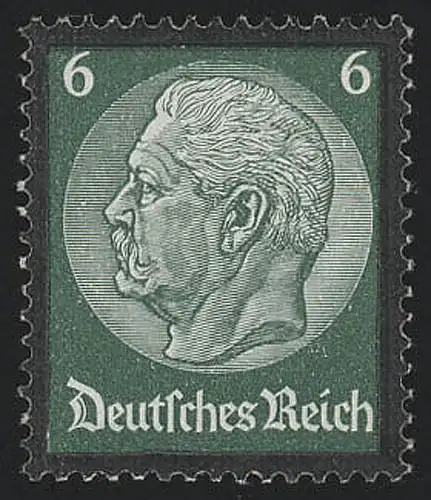 550 Hindenburg Trauerrand 6 Pf, postfrisch **