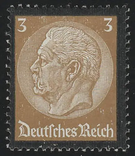 548 Hindenburg Trauerrand 3 Pf, postfrisch **