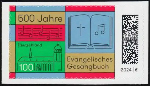 3810 Evangelisches Gesangbuch, selbstklebend, postfrisch **/MNH