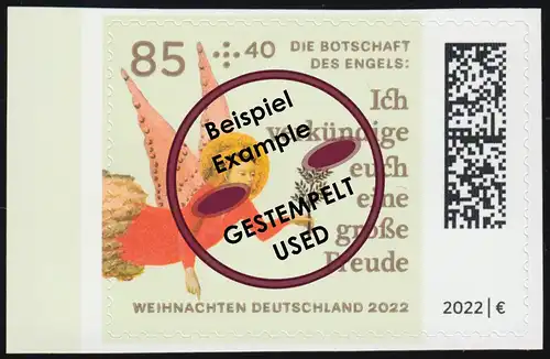 3729 Noël Annonce aux bergers, autocollant, O